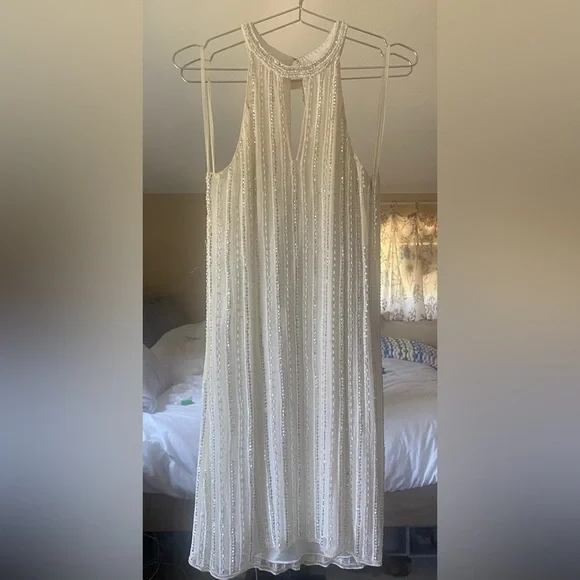 Parker | Dresses | Parker Black White Silk Beaded Dress | Poshmark Parker | Dresses | Parker Black White Silk Beaded Dress | Poshmark